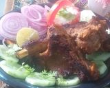 A picture of step 4 of Mutton chanp.
