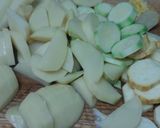 Une image de l'étape 2 de Petit gratin au jambon etaux légumes cachés.