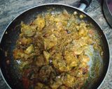 A picture of step 7 of Chicken Masala curry.