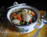 Cara Membuat Sup Bakso Ayam Warna  Warni 4