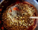 Vegán lencse leves sok zöldséggel recept fázis 5 fotója
