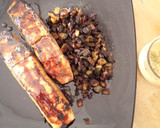 Foto del paso 7 de la receta: Tataki de Salmón con Mayonesa de Soja y Calabacín a la Mantequilla al Wok
