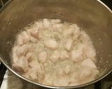 A picture of step 4 of Singaporean curry served with rice, spaghetti and mayo sauce😊.