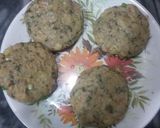 A picture of step 2 of Aloo tiki chat.