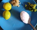 A picture of step 1 of Suji coconut balls.
