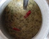 A picture of step 4 of Brahmi pappu.
