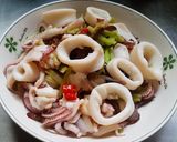 芹菜炒花枝的食譜步驟4照片