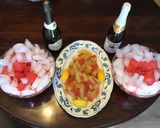 A picture of step 2 of California Farm Watermelon Punch and Pickled Kimchi Rind.