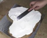 A picture of step 3 of Coffee cocktail cake (heart shape 2nd part).