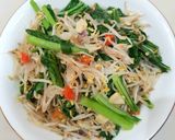Foto langkah ke 3 dari resep Tumis tauge sawi.