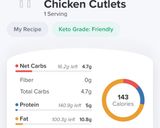 A picture of step 2 of Low Carb (Keto-Friendly) Cheesy Creamy Chicken Breast Cutlets.