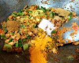 A picture of step 3 of Green Baingan Bharta.