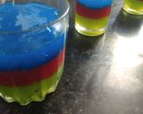 A picture of step 4 of Multi Layered Fruity Pudding Without Gelatine Agar Agar.