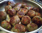Foto del paso 6 de la receta: Albóndigas de carne con pimiento asado y verduras
