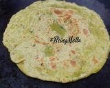 A picture of step 5 of Spinach Lachha Parathas.