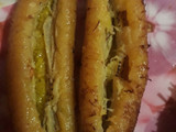 Pisang isi kacang keju