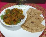 A picture of step 5 of UP Style Khatta Meetha Kaddu Sabji.