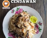 Gambar langkah 9 resipi Bihun Goreng Cendawan.