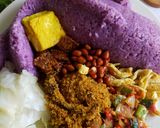 Foto langkah ke 6 dari resep Nasi Ubi Ungu.