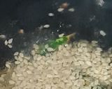 A picture of step 6 of Methi Matar pulaw.