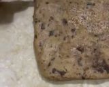 A picture of step 6 of Square milk choco cookies in a cookie dough batter.