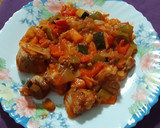 Foto del paso 5 de la receta: Pollo con fritada de verduras