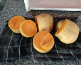 Foto del paso 6 de la receta: Verduras arcoíris con medallones de calabaza y plaquetitas de pollo
