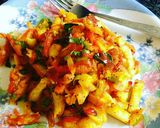 A picture of step 5 of Bread poha.