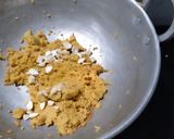 A picture of step 2 of Besan Ladoo.