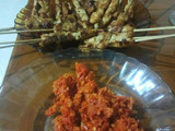 Sate taichan + Sambal orange