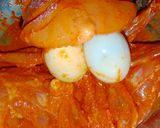A picture of step 3 of Murgh Mussallim.