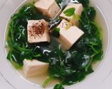 Hình bước làm 2 của món Canh càng cua tàu hũ