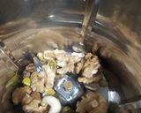 A picture of step 2 of Fig walnut halwa.