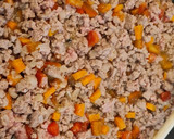 Foto del paso 3 de la receta: Salteado de carne picada, calabacín, champiñones y berenjena