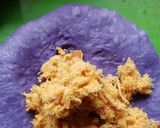 Foto langkah ke 5 dari resep Donat Taro dan Bakpao Taro Isi Abon Ayam (2in1).