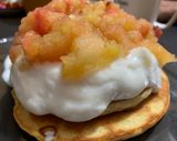 Foto del paso 8 de la receta: Hotcakes integrales con yogur y manzana con canela