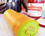 Foto langkah ke 5 dari resep Bolu Gulung Pandan Ekonomis.