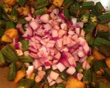 A picture of step 5 of Aloo Bhindi.