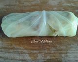 Foto del paso 7 de la receta: Rollitos de col de carne mixta y crema de pimientos asados