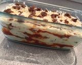 A picture of step 5 of Lasagna with an Alfredo twist.