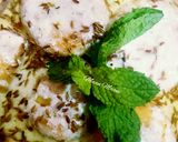 A picture of step 8 of Dahi Bary chaat.