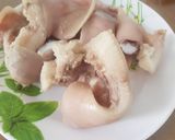 Hình bước làm 1 của món Gỏi tai mui