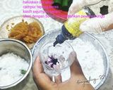 Foto langkah ke 3 dari resep Cara membuat kue putu ayu ubi ungu cetakan daun pisang, gampang dan ekonomis.