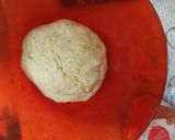 A picture of step 4 of Alfredo stuffed Garlic Bread. 😘.