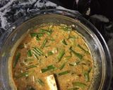 A picture of step 3 of Paneer hara payaza.