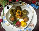 A picture of step 3 of Stuffed baked peppers 🫑🌶️🥕🫛.