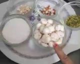 A picture of step 1 of Panch Meva laddu.