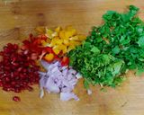 A picture of step 1 of Pasta Mayo Chaat - Katori chaat & wrap.