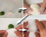 A picture of step 7 of Jouyo Manju Matcha an (Wagashi).