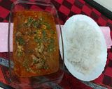 A picture of step 3 of Mutton / split chickpea/dal ghost.